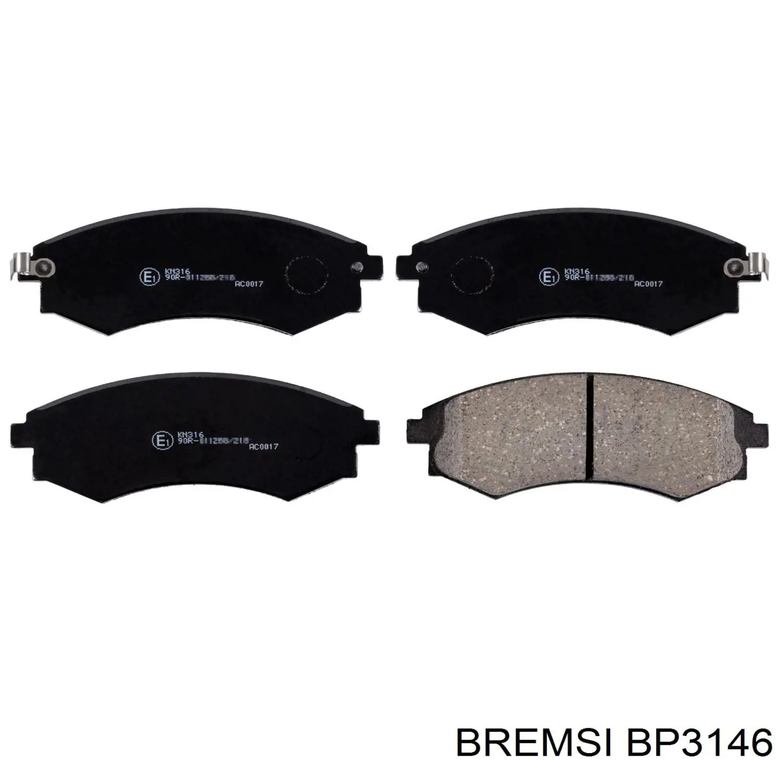 Гальмівні колодки Bremsi BP3146 ціна, від 19.83 USD