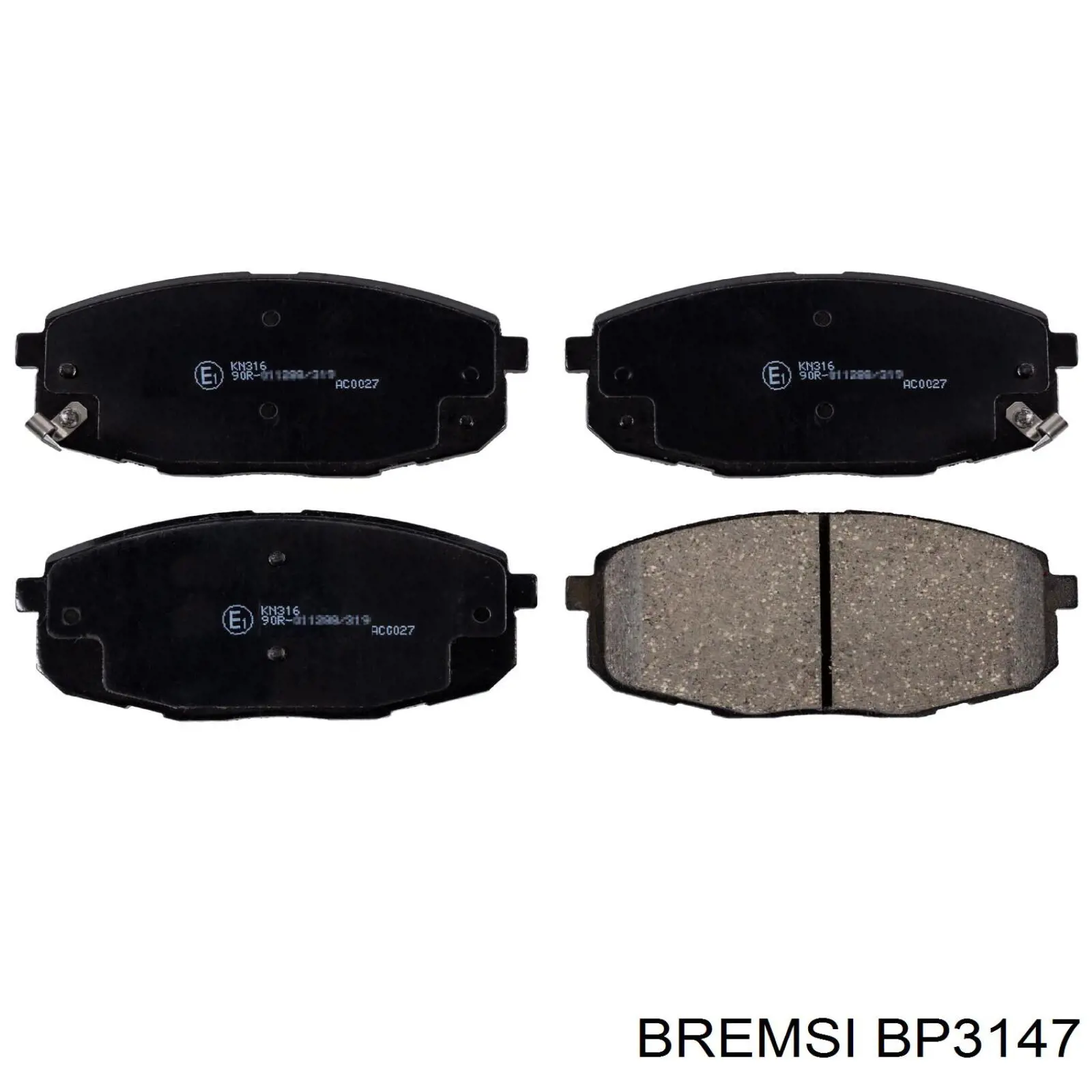 BP3147 Bremsi Передні гальмівні колодки