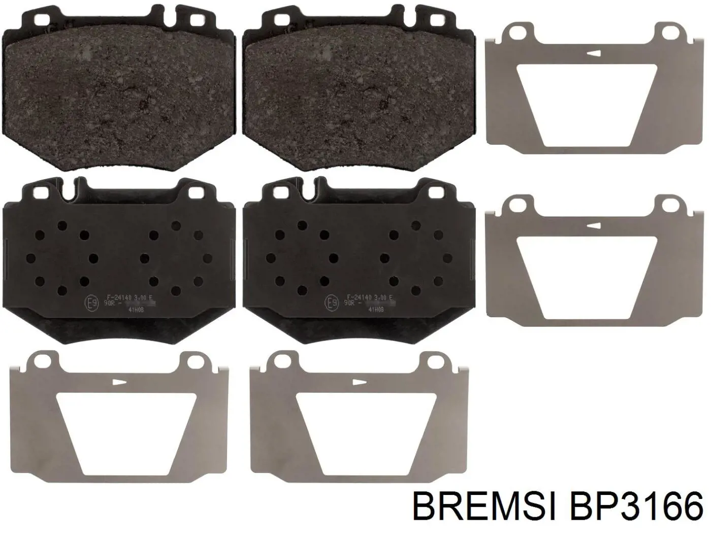 Купити BP3166 Bremsi Колодки гальмівні передні, дискові