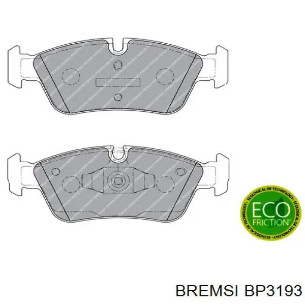 Передні тормозні колодки BP3193 Bremsi