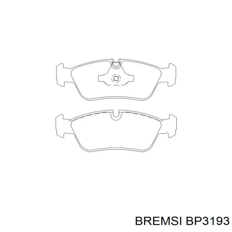 Тормозні колодки Bremsi BP3193