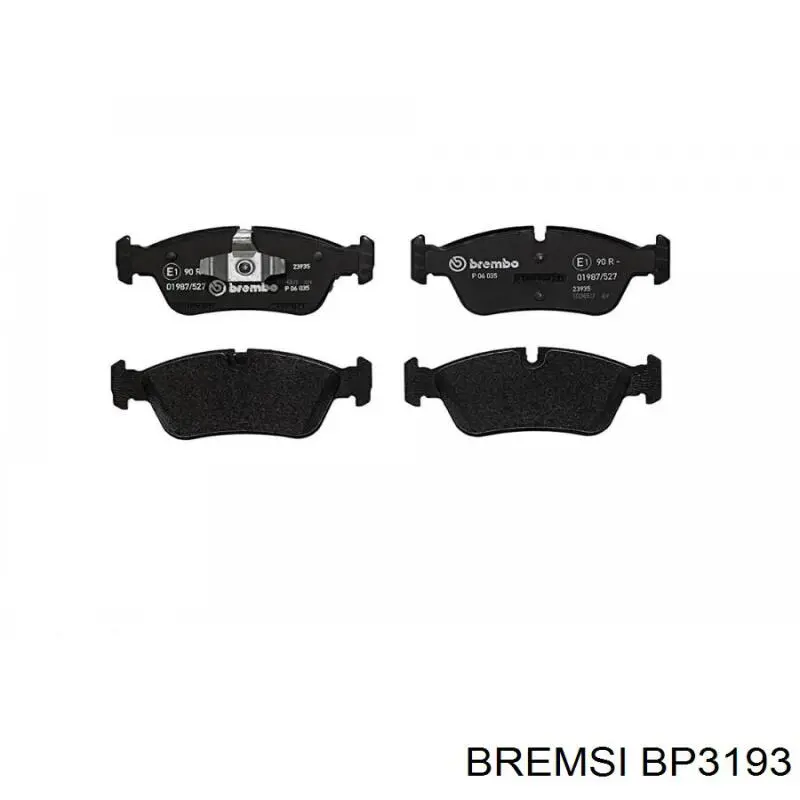 Гальмівні колодки Bremsi BP3193 ціна, від 24.13 USD