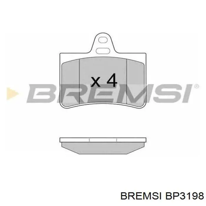 Задні гальмівні колодки Bremsi BP3198 ціна, від 17.00 USD