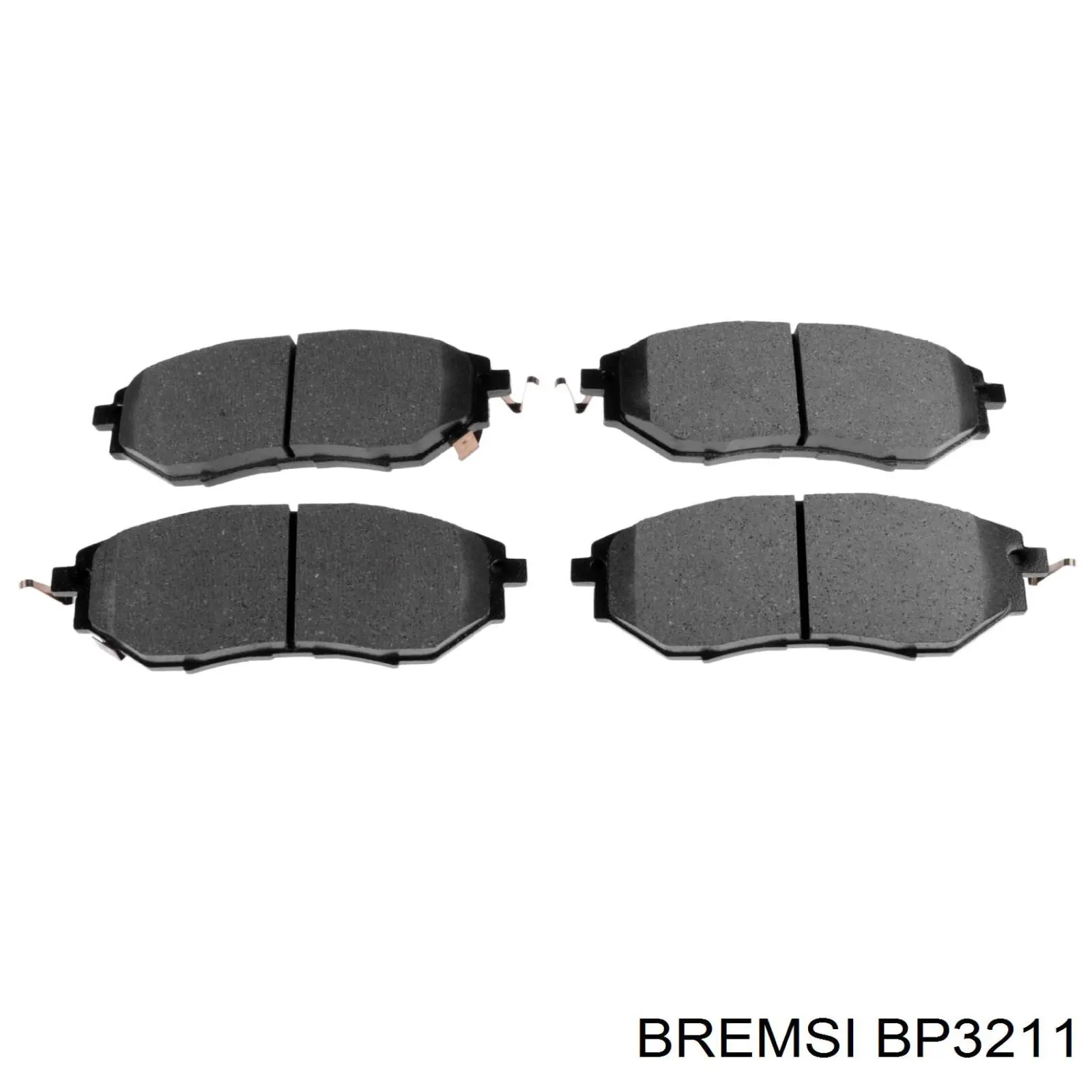 Гальмівні колодки Bremsi BP3211 ціна, від 31.12 USD