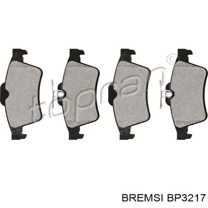 Купити BP3217 Bremsi Задні колодки