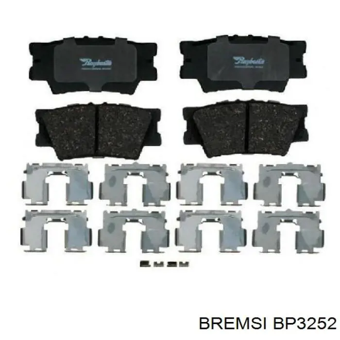 Задні гальмівні колодки BP3252 Bremsi
