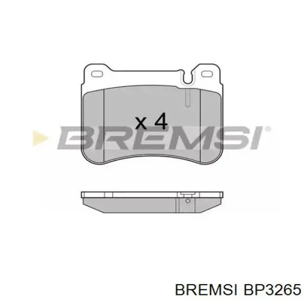 BP3265 Bremsi колодки гальмівні передні, дискові