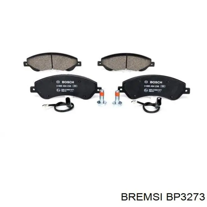 Гальмівні колодки Bremsi BP3273 ціна, від 24.09 USD