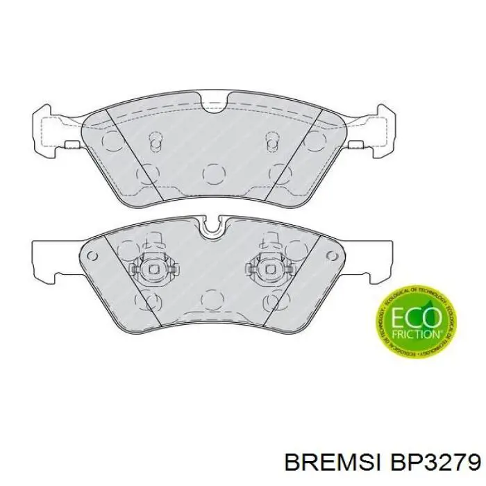 Передні тормозні колодки BP3279 Bremsi