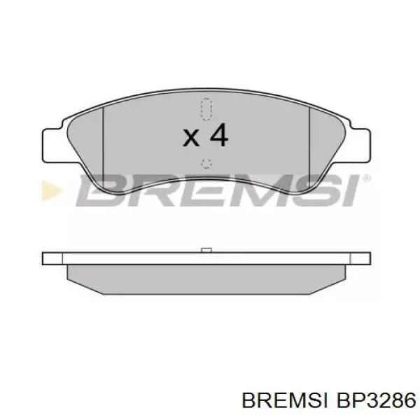 Купити BP3286 Bremsi Задні колодки