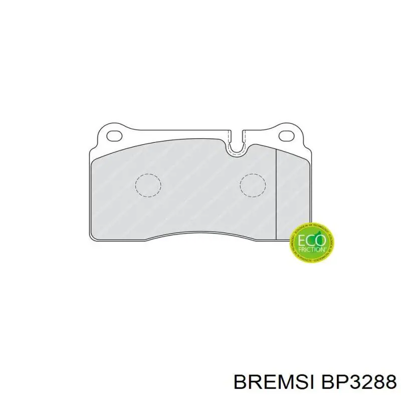 Гальмівні колодки Bremsi BP3288 ціна, від 62.11 USD