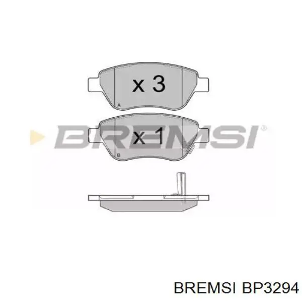 Гальмівні колодки Bremsi BP3294 ціна, від 20.53 USD