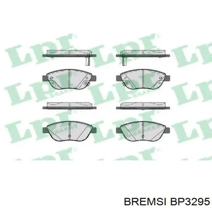 Передні тормозні колодки BP3295 Bremsi