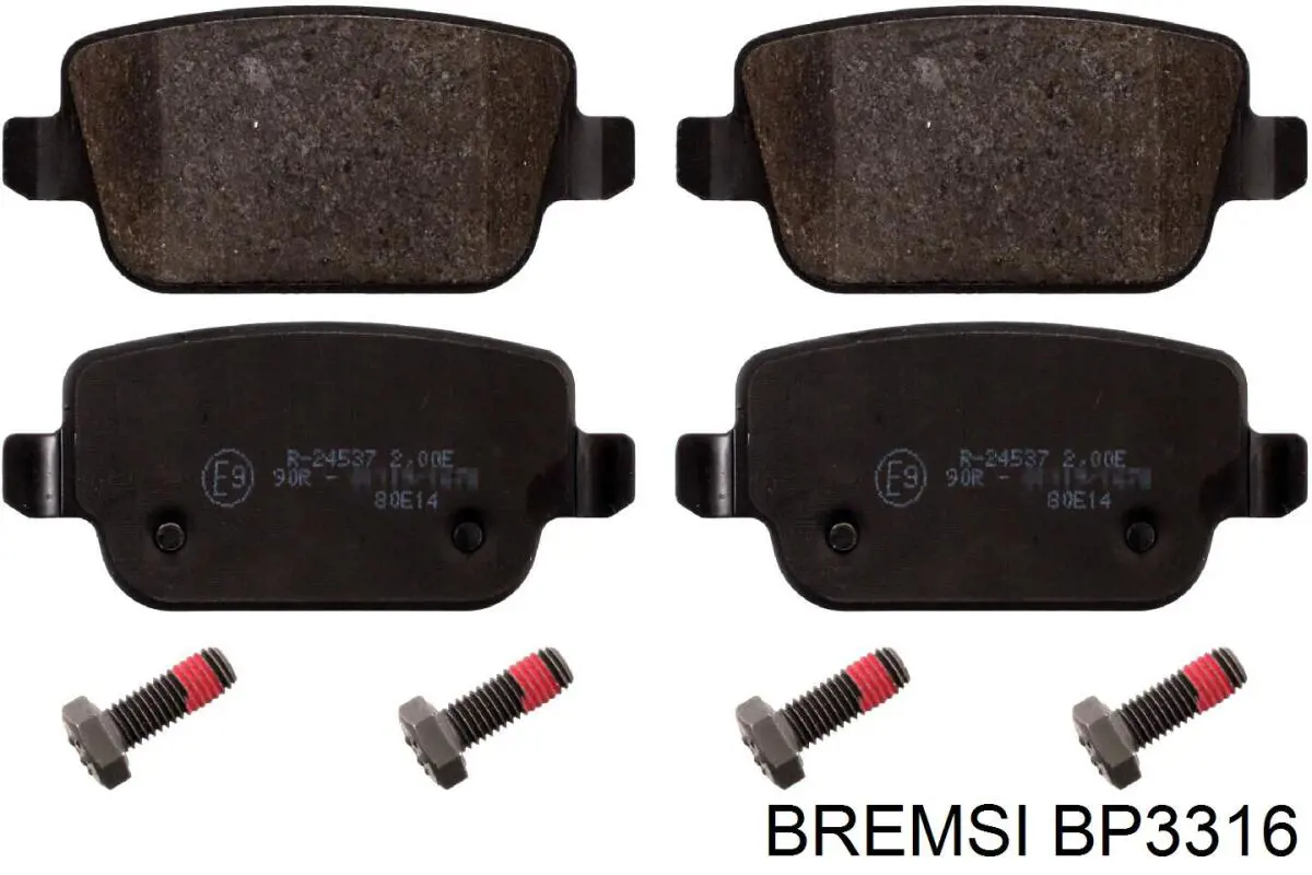 Гальмівні колодки Bremsi BP3316 ціна, від 20.05 USD