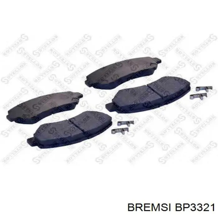 Купити BP3321 Bremsi Колодки гальмівні передні, дискові