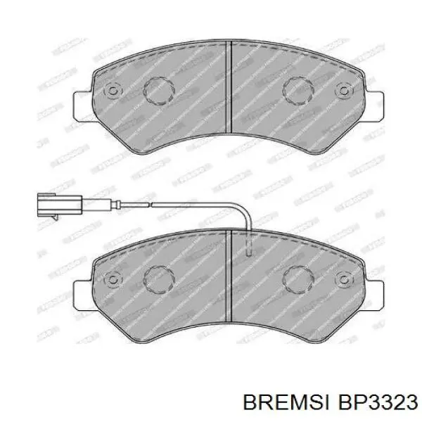 Купити BP3323 Bremsi Колодки гальмівні передні, дискові