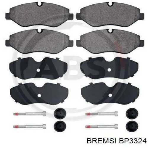 BP3324 Bremsi Передні гальмівні колодки