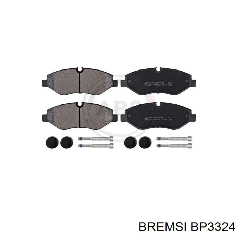 Передні тормозні колодки BP3324 Bremsi