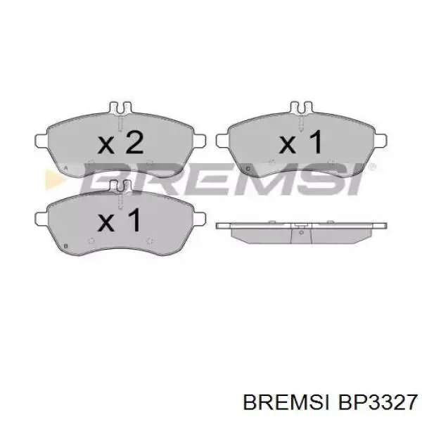 Гальмівні колодки Bremsi BP3327 ціна, від 26.83 USD