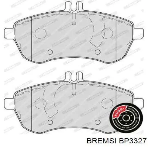 Купити BP3327 Bremsi Колодки гальмівні передні, дискові