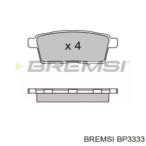 Гальмівні колодки Bremsi BP3333 ціна, від 19.46 USD