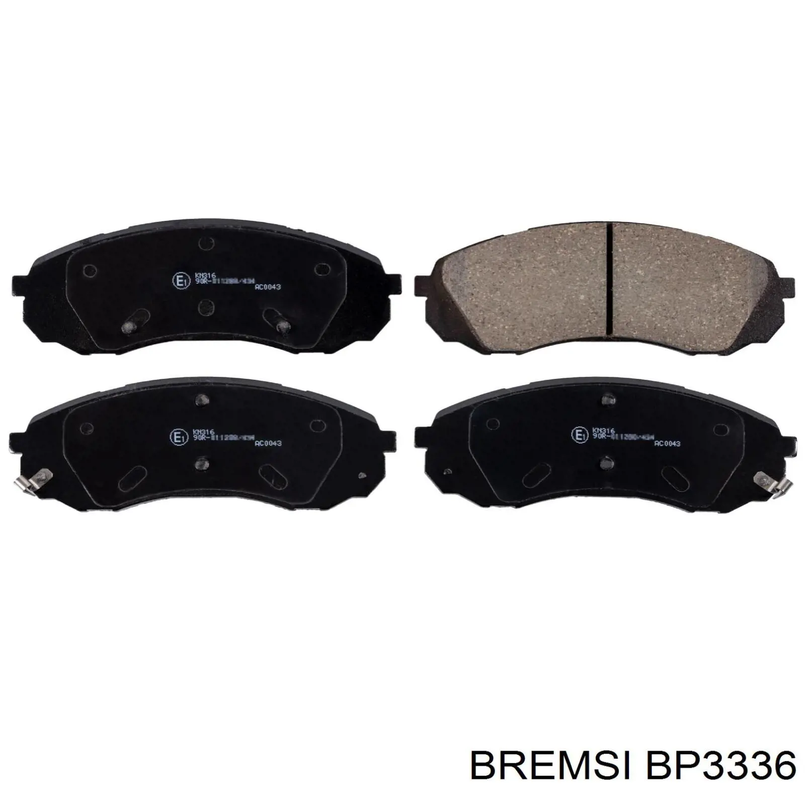 BP3336 Bremsi колодки гальмівні передні, дискові