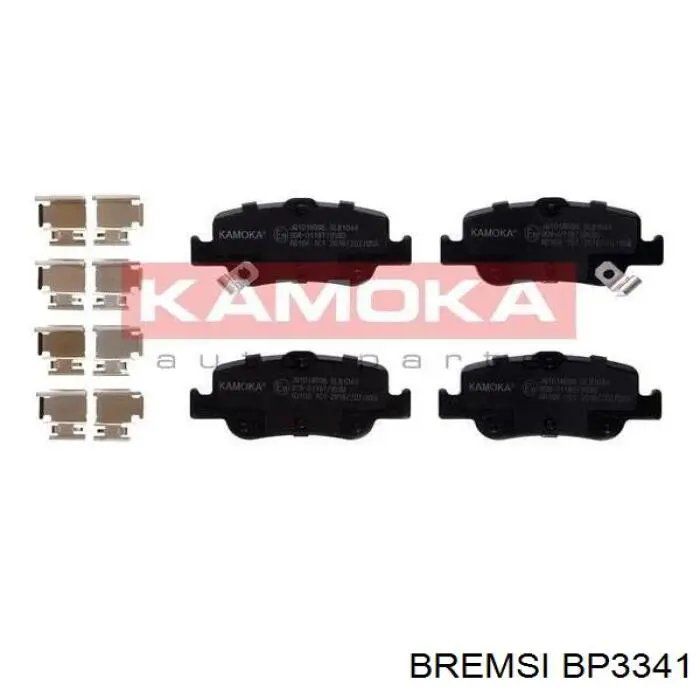BP3341 Bremsi Колодки гальмівні задні, дискові