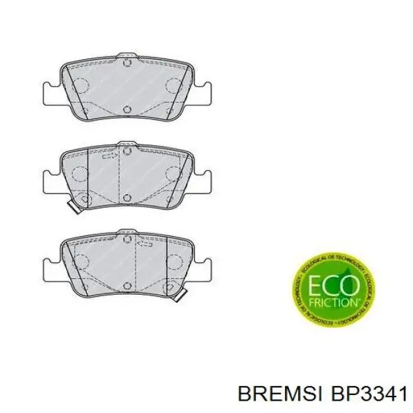 Купити BP3341 Bremsi Задні колодки