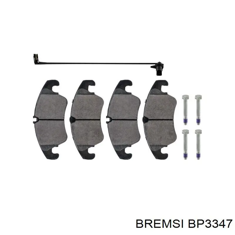 Купити BP3347 Bremsi Колодки гальмівні передні, дискові