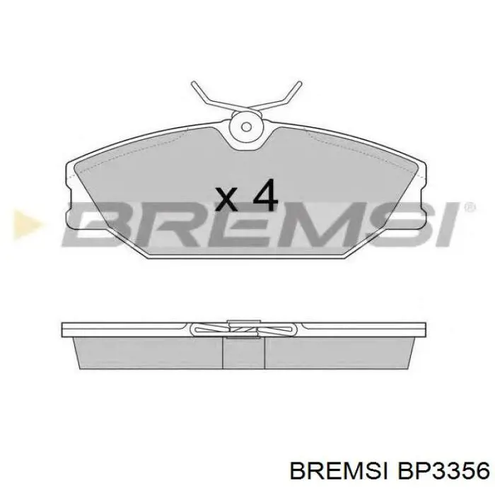 Тормозні колодки Bremsi BP3356