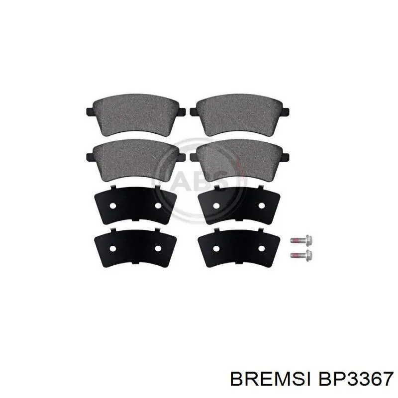 Гальмівні колодки Bremsi BP3367 ціна, від 18.49 USD
