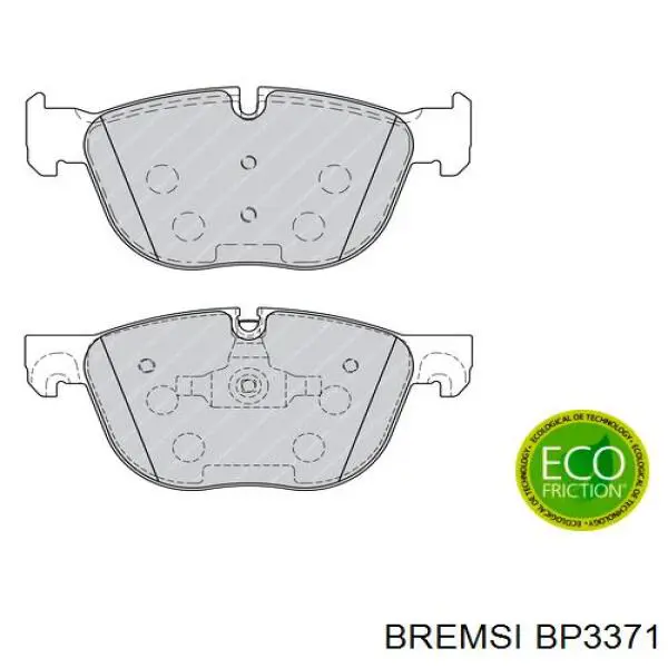 Гальмівні колодки Bremsi BP3371 ціна, від 30.95 USD