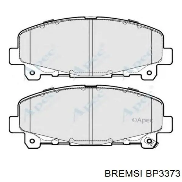 Передні тормозні колодки BP3373 Bremsi