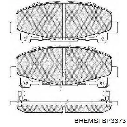Тормозні колодки Bremsi BP3373
