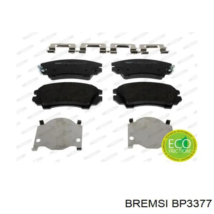 BP3377 Bremsi колодки гальмівні передні, дискові