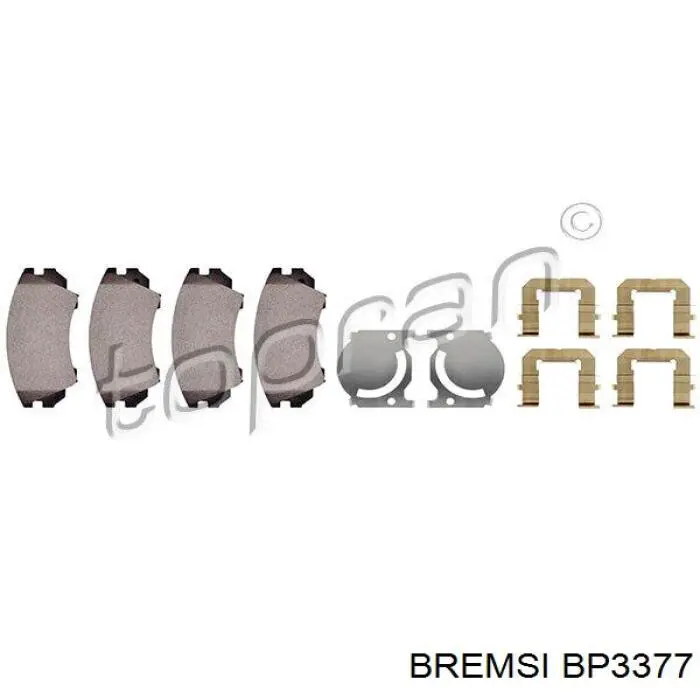 Гальмівні колодки Bremsi BP3377 ціна, від 23.06 USD