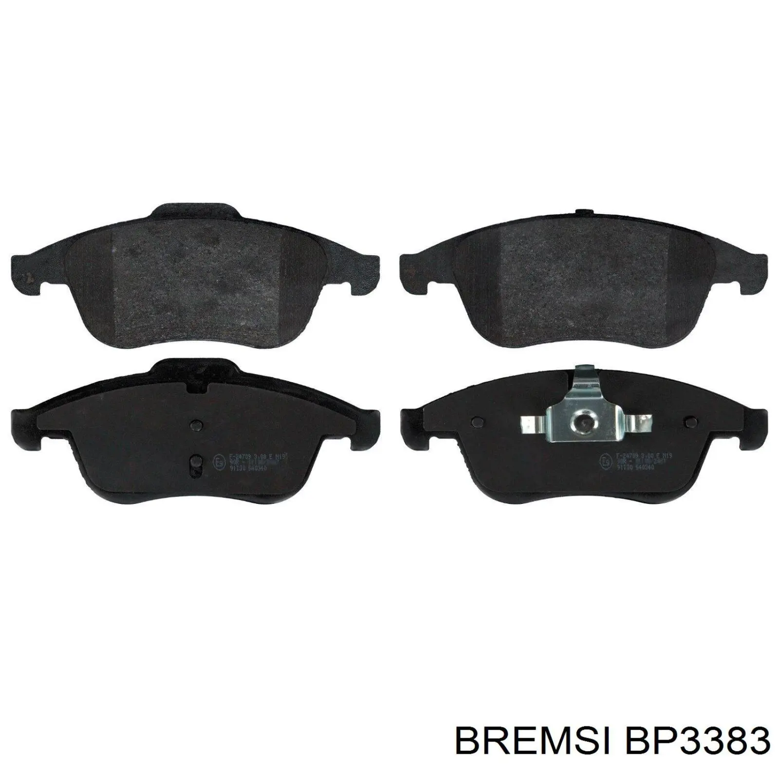 BP3383 Bremsi Передні гальмівні колодки