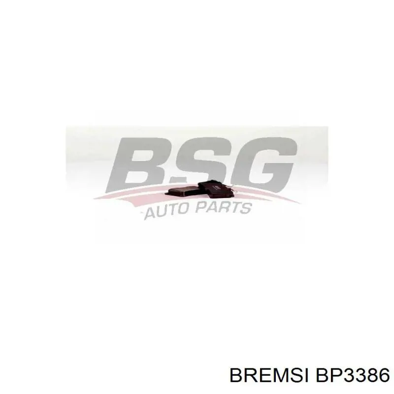 Купити BP3386 Bremsi Задні колодки