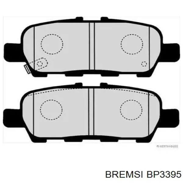Задні гальмівні колодки Bremsi BP3395 ціна, від 16.15 USD