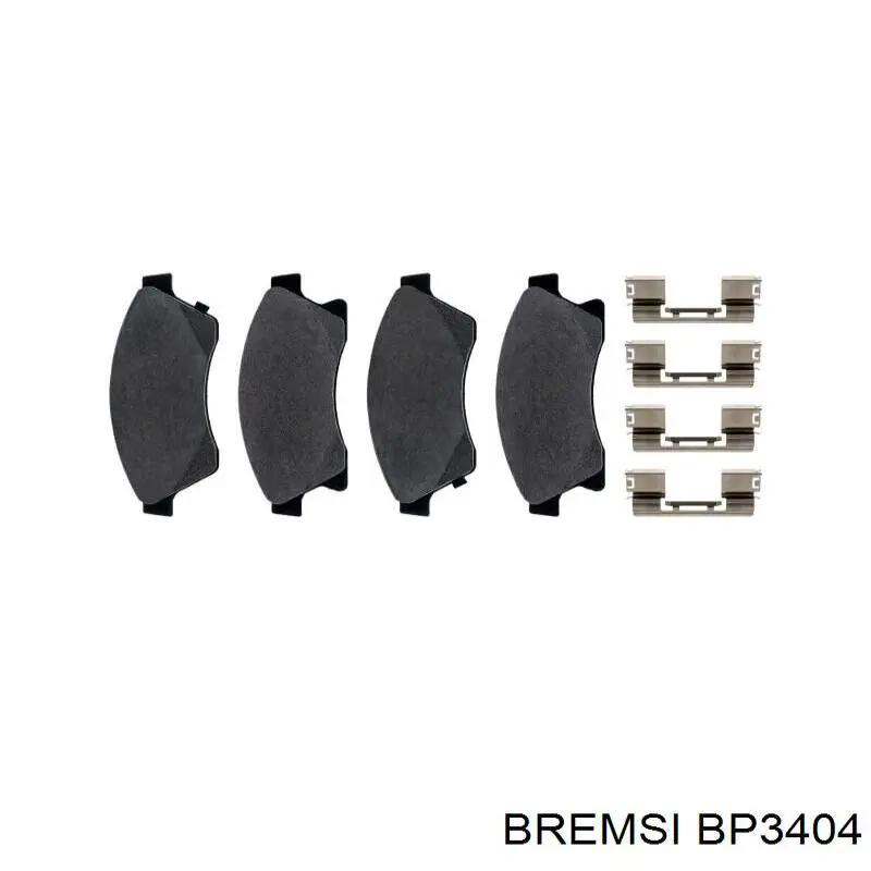Гальмівні колодки Bremsi BP3404 ціна, від 19.68 USD