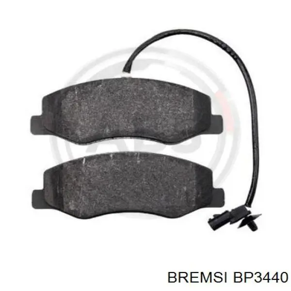 BP3440 Bremsi колодки гальмові задні, дискові