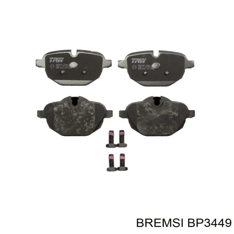 Задні дискові колодки Bremsi BP3449