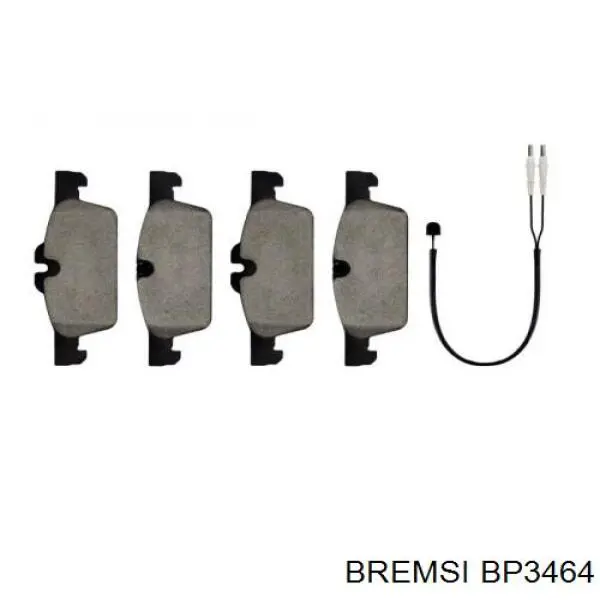 BP3464 Bremsi Передні гальмівні колодки