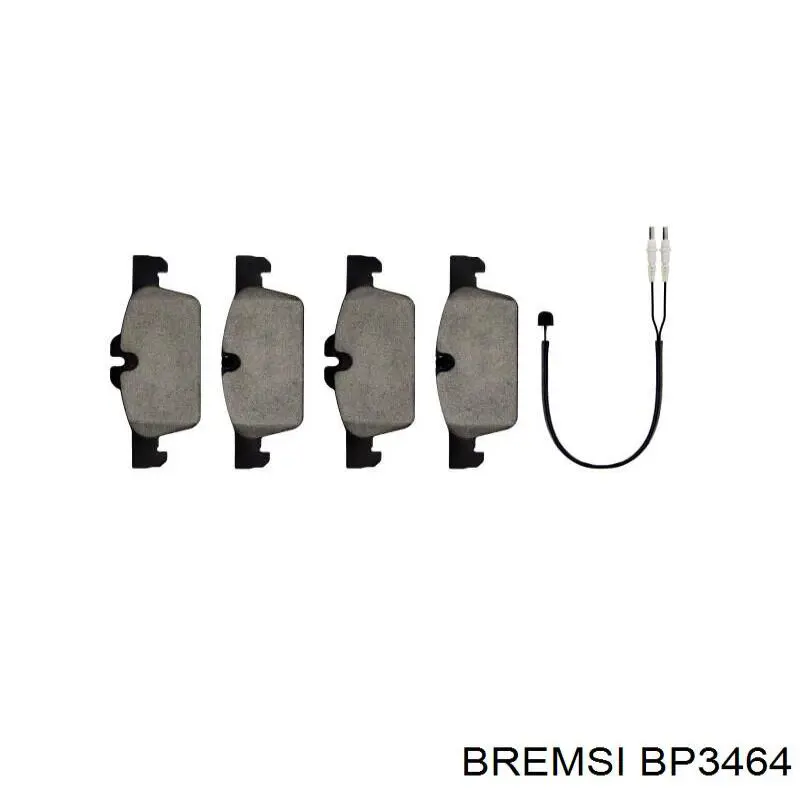 Гальмівні колодки Bremsi BP3464 ціна, від 25.77 USD