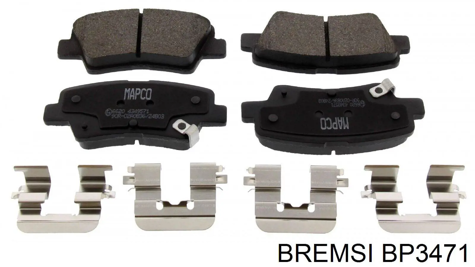 Задні гальмівні колодки Bremsi BP3471 ціна, від 15.73 USD