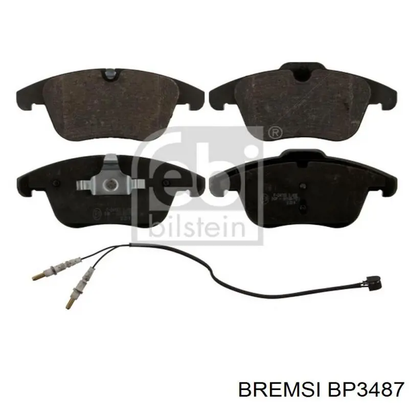 Гальмівні колодки Bremsi BP3487 ціна, від 34.20 USD
