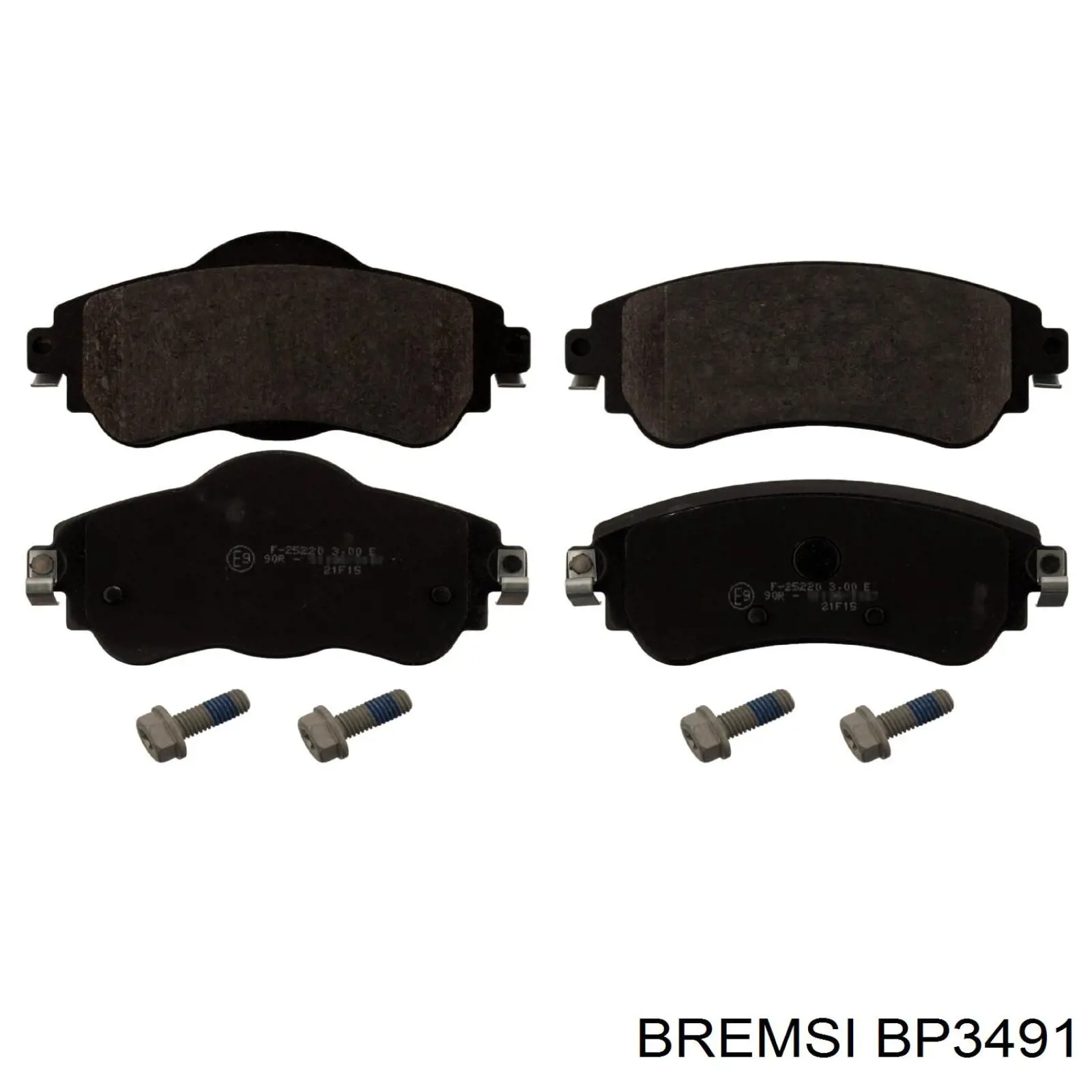 BP3491 Bremsi колодки гальмівні передні, дискові