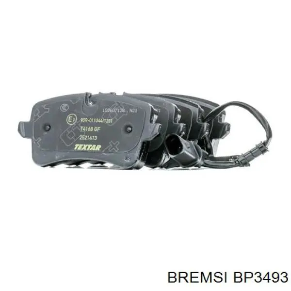 Задні гальмівні колодки BP3493 Bremsi