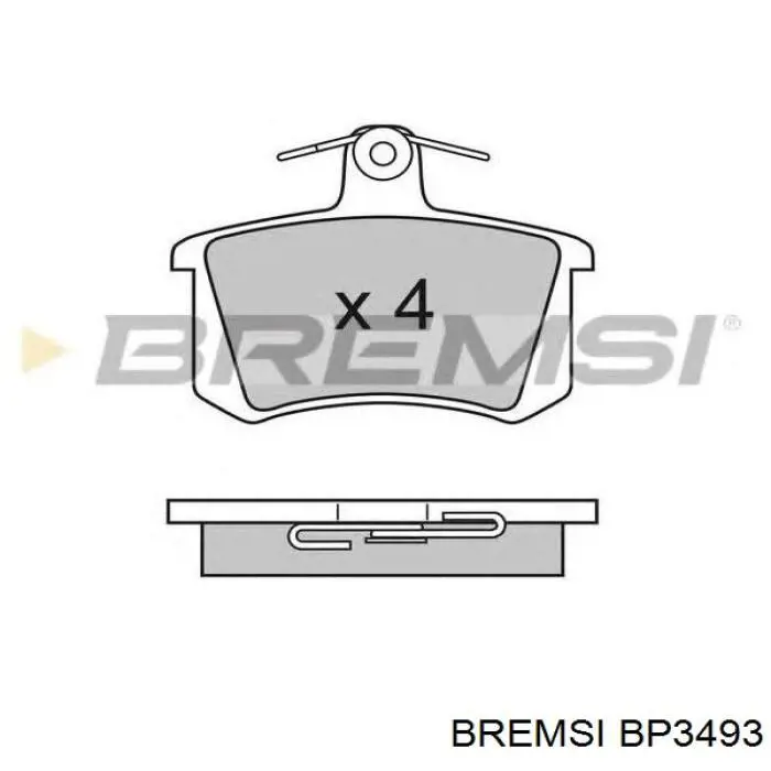 Задні дискові колодки Bremsi BP3493