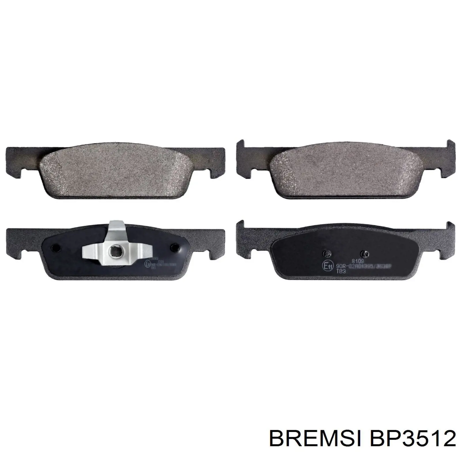 BP3512 Bremsi Передні гальмівні колодки